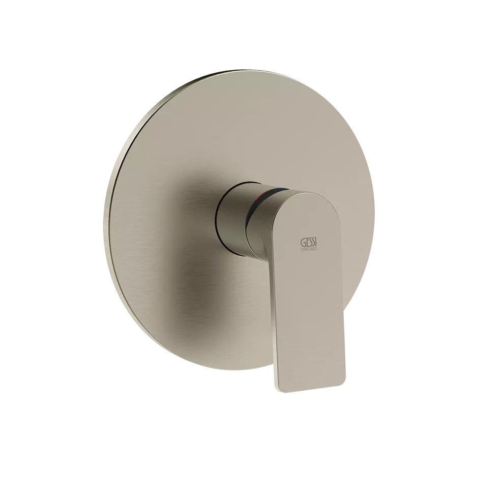 Gessi VIA BIGLI Fertigmontageset für Unterputz-Einhebelmischer für die Dusche/Wanne ohne Umstellung, 1-Weg, Finox Optik - 62132149 Gessi VIA BIGLI Fertigmontageset für Unterputz-Einhebelmischer für die Dusche/Wanne ohne Umstellung, 1-Weg, Finox Optik - 62132149