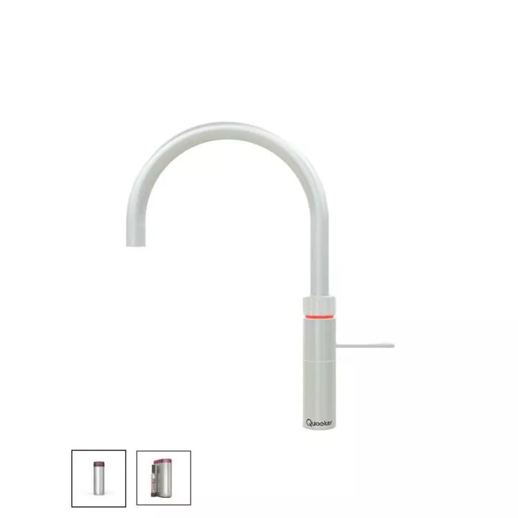 Quooker Fusion Round Kalt- und Kochendwasserspender für Warmwasseranschluss-3FRRVSCUBE