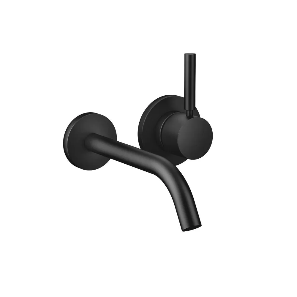 Dornbracht META Waschtisch-Wand-Einhandbatterie ohne Ablaufgarnitur, schwarz matt-36860660-33