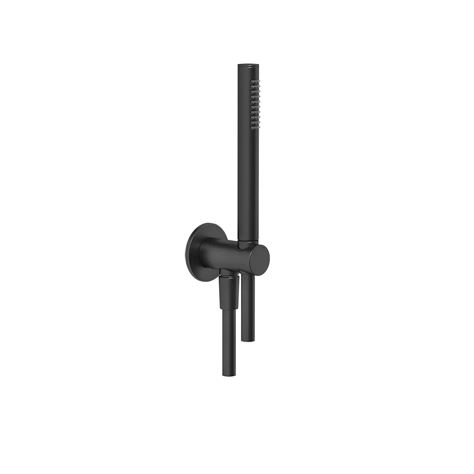 Gessi ANELLO Brause-Set zur Wandmontage, mit Halterung, Schlauch 1,50m, Wandanschlussbogen und Antikalk-Handbrause, 1/2 Anschluss, schwarz matt - 63329299 Gessi ANELLO Brause-Set zur Wandmontage, mit Halterung, Schlauch 1,50m, Wandanschlussbogen und Antikalk-Handbrause, 1/2 Anschluss, schwarz matt - 63329299