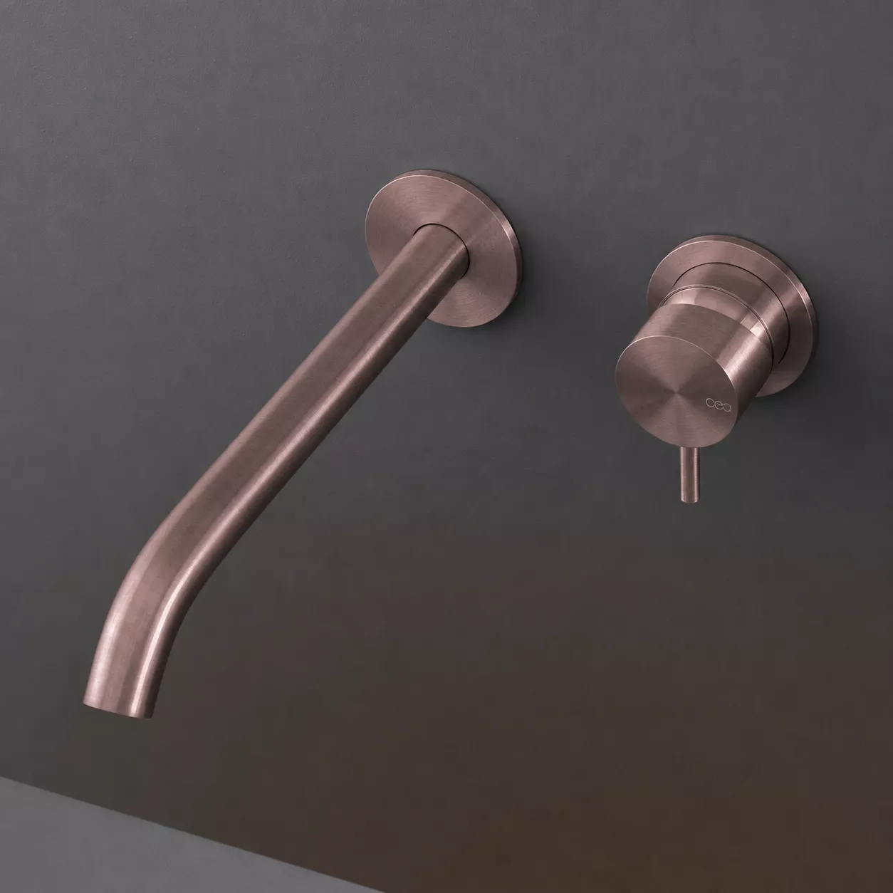 cea MIL 106 Wand-Waschtisch-Eingriffmischer, Ausladung: 215mm, bronze satiniert - MIL106ZS cea MIL 106 Wand-Waschtisch-Eingriffmischer, Ausladung: 215mm, bronze satiniert - MIL106ZS