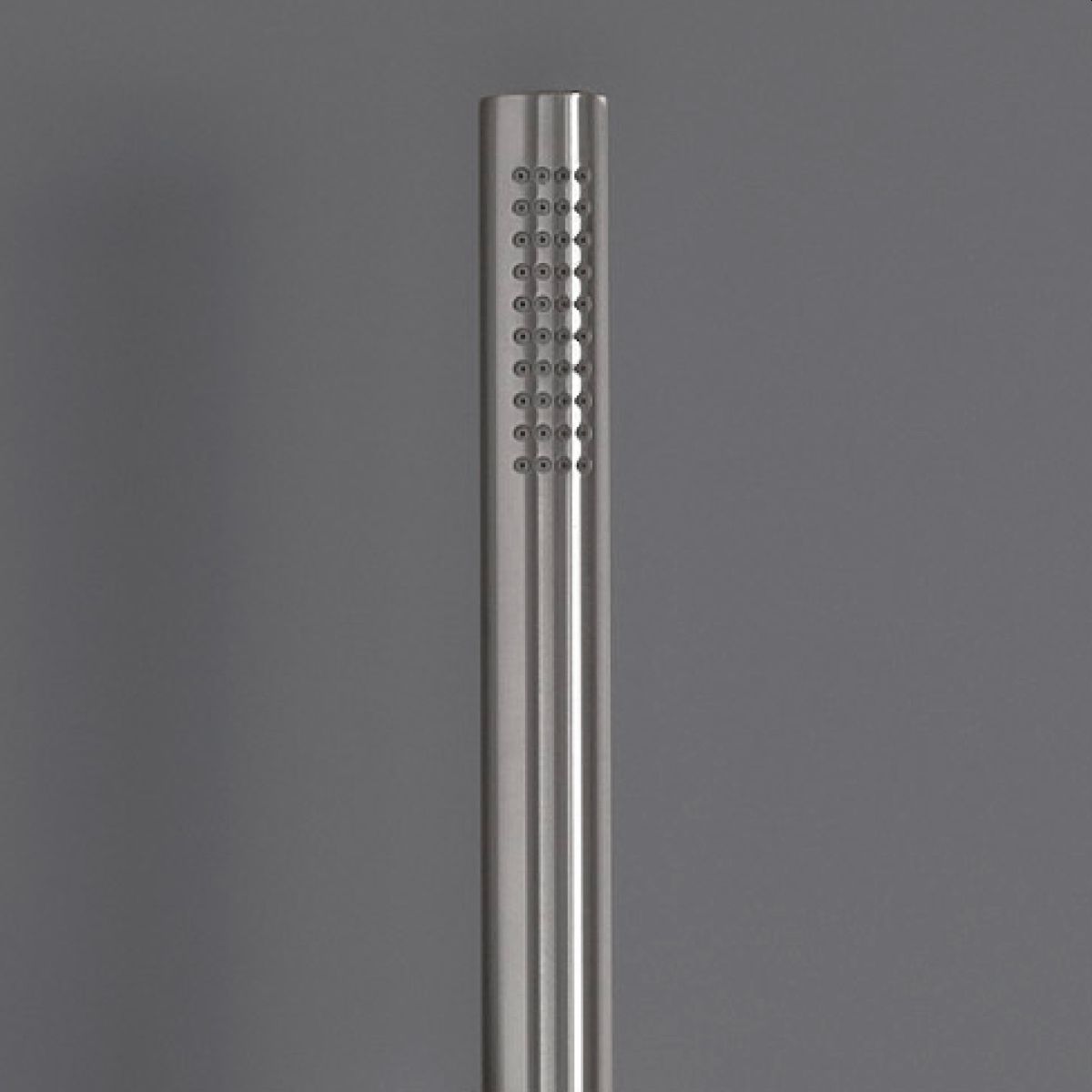 cea FRE169WS Stabhandbrause mit Brauseschlauch, edelstahl satiniert, Schlauch weiß-FRE169WS