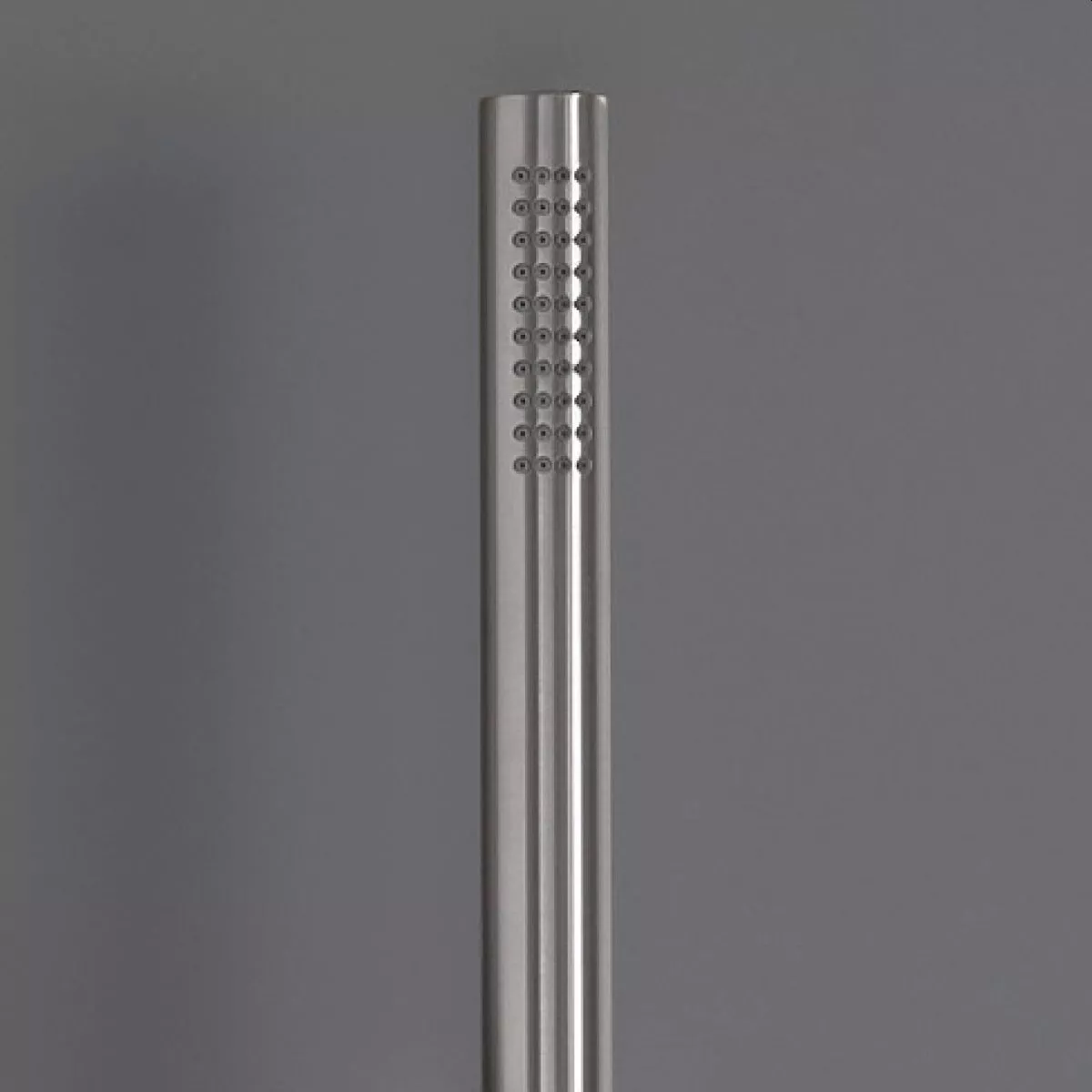 cea FRE169WS Stabhandbrause mit Brauseschlauch, edelstahl satiniert, Schlauch weiß-FRE169WS