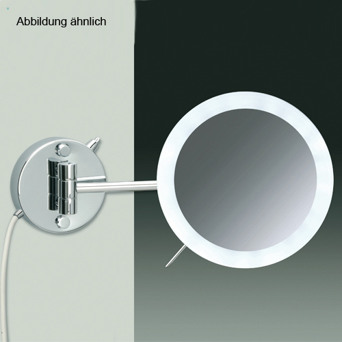 Windisch 99654/1 LED-Wandkosmetikspiegel, gold-99654/1O3XD