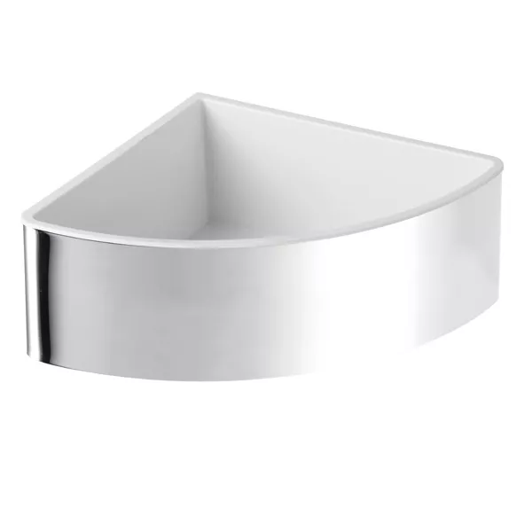 AVENARIUS Eckschwammkorb 165x67x165, mit Einsatz weiß, chrom-9014033010