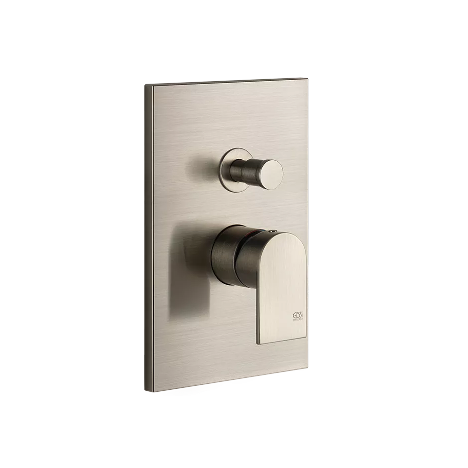 Gessi VIA MANZONI Fertigmontageset für Unterputz-Einhebelmischer für die Dusche/Wanne, mit automatischem 2-Wege-Umsteller zum Ziehen, Durchmesser Kartusche: 35mm, Finox Optik - 44634149 Gessi VIA MANZONI Fertigmontageset für Unterputz-Einhebelmischer für die Dusche/Wanne, mit automatischem 2-Wege-Umsteller zum Ziehen, Durchmesser Kartusche: 35mm, Finox Optik - 44634149