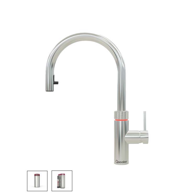 Quooker Flex Round Kalt- und Kochendwasserspender-22XCHRCUBE