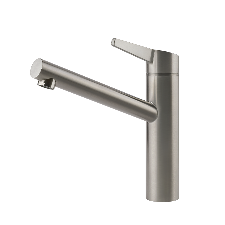 Gessi ACCIAIO Einhebelmischer mit Schwenkarm, edelstahl matt gebürstet - 60632239