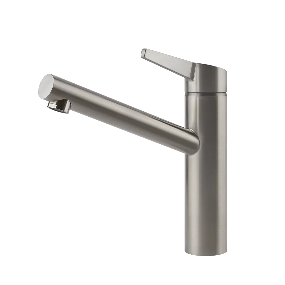 Gessi ACCIAIO Einhebelmischer mit Schwenkarm, edelstahl matt gebürstet - 60632239