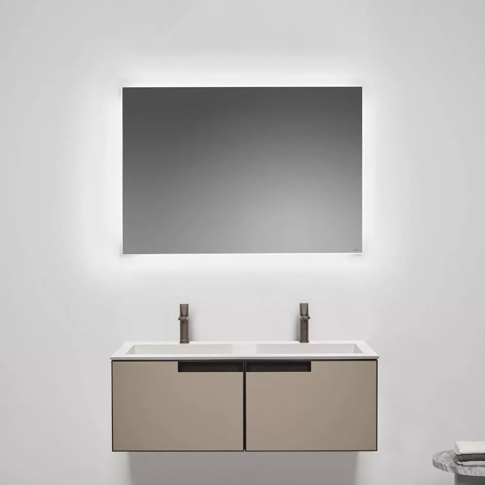 antoniolupi NEUTROLED rechteckiger LED-Spiegel, H:50cm, B:54cm, Lichtfarbe:3000K, warmweiß-NEUTROLED50W54_3000