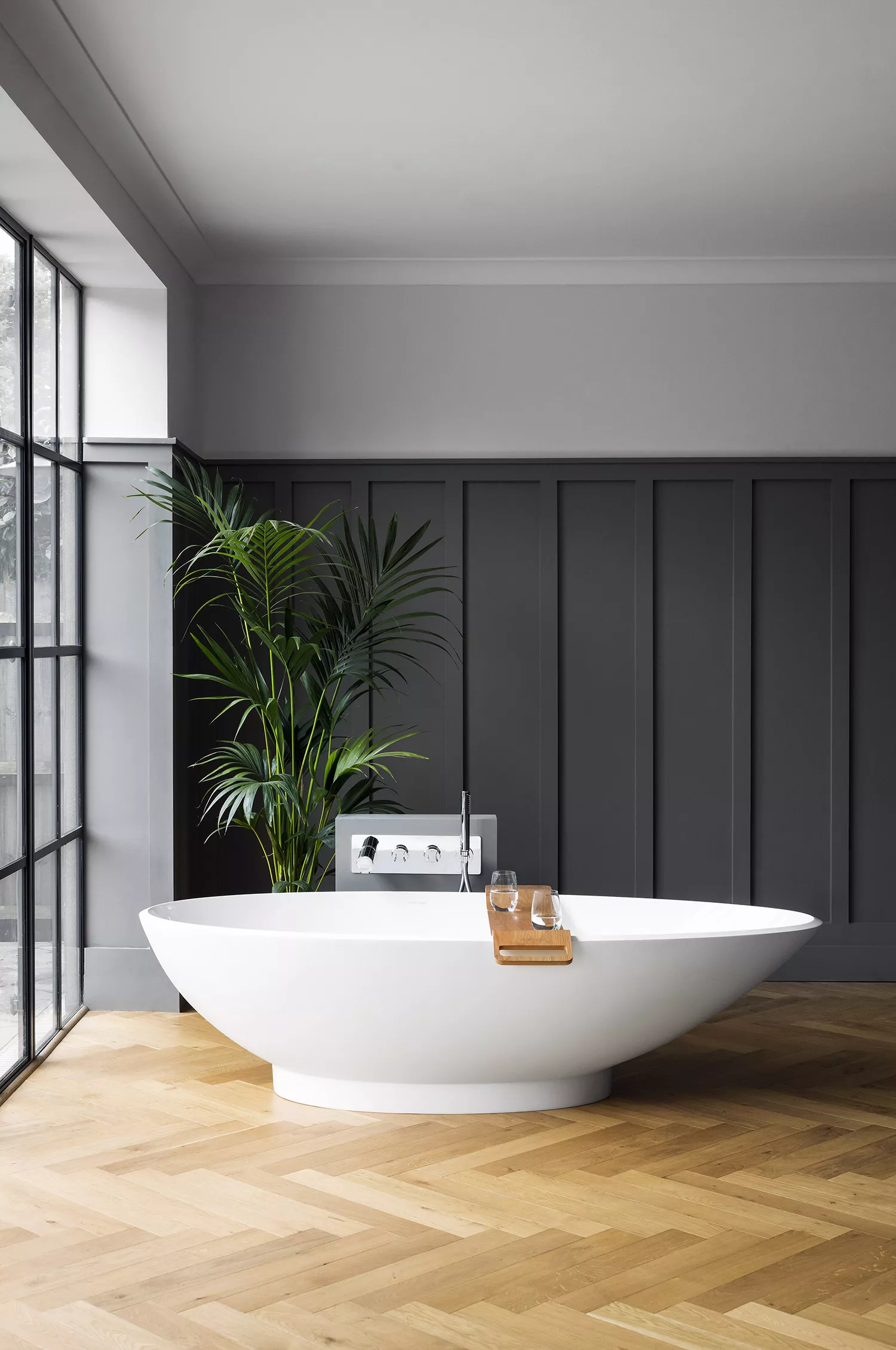 victoria + albert NAPOLI freistehende Badewanne, 190x85x50cm-NAPM-N-SM-NO