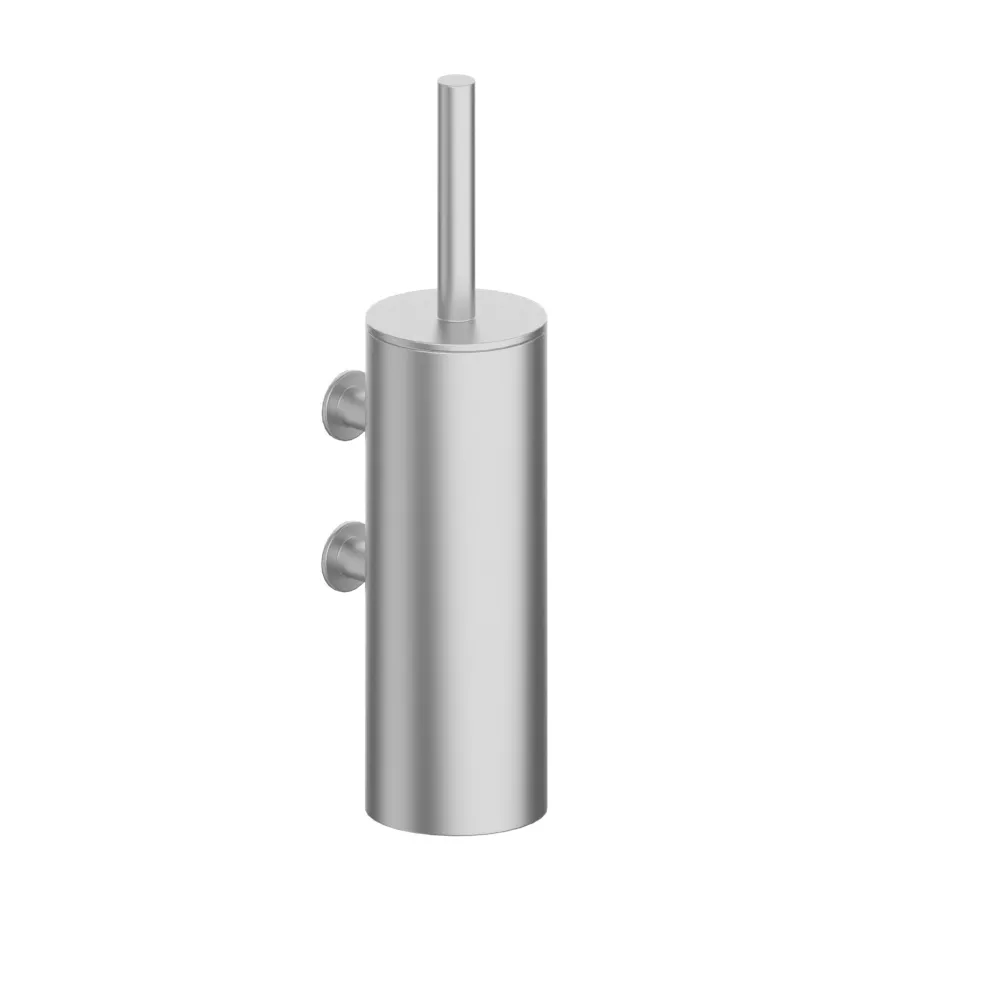vola T33 Wand-WC-Bürstengarnitur mit Deckel und Kunststoffeinsatz, Höhe:376mm, edelstahl-T33-40 vola T33 Wand-WC-Bürstengarnitur mit Deckel und Kunststoffeinsatz, Höhe:376mm, edelstahl-T33-40