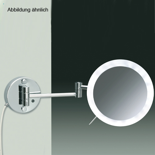 Windisch 99850/2 LED-Wandkosmetikspiegel, gold-99850/2O5X