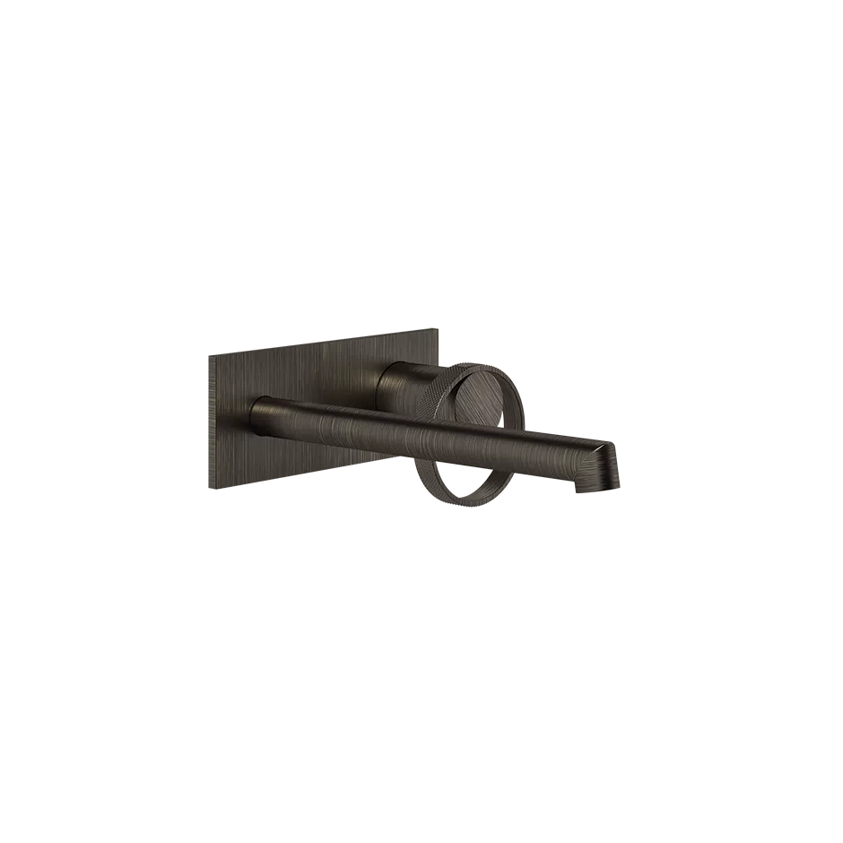 Gessi ANELLO Außenteil für Waschtisch-Einhebelmischer mit Auslauf zur Wandmontage, Ausladung: 175-205mm, mit rechteckiger Platte, ohne Ablaufgarnitur, bronze antik - 63389187 Gessi ANELLO Außenteil für Waschtisch-Einhebelmischer mit Auslauf zur Wandmontage, Ausladung: 175-205mm, mit rechteckiger Platte, ohne Ablaufgarnitur, bronze antik - 63389187