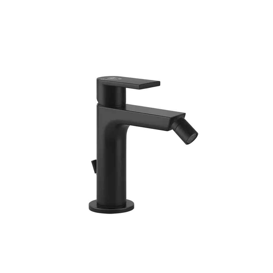 Gessi VIA MANZONI ÖKO-Bidet-Einhebelmischer mit Auslauf zur Tischmontage, Ausladung: 115mm, mit Ablaufgarnitur, 3/8 Anschluss, schwarz matt - 38608299 Gessi VIA MANZONI ÖKO-Bidet-Einhebelmischer mit Auslauf zur Tischmontage, Ausladung: 115mm, mit Ablaufgarnitur, 3/8 Anschluss, schwarz matt - 38608299