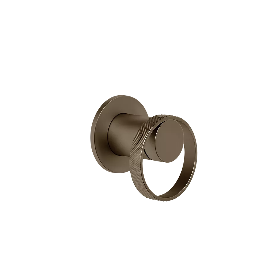 Gessi ANELLO Außenteil für Waschtisch-Einhebelmischer für separaten Auslauf zur Wandmontage, 1-Weg, coffee bronze gebürstet PVD - 63409761