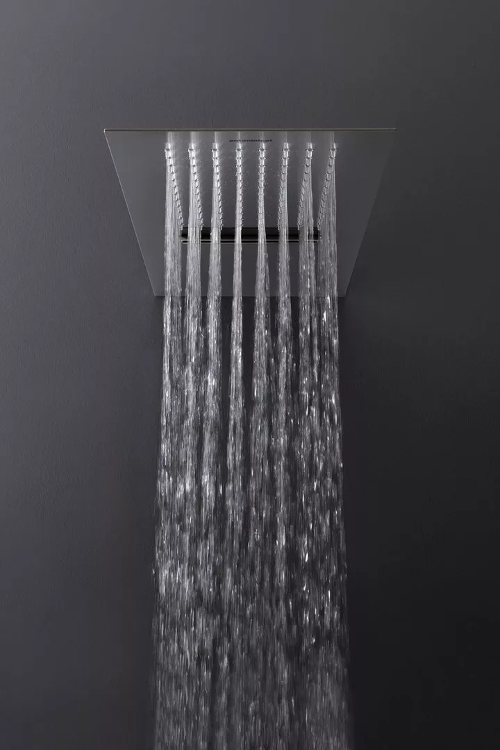 antoniolupi BILASTRA Wand-Regenbrause mit Wasserfall, edelstahl satiniert-BILASTRA