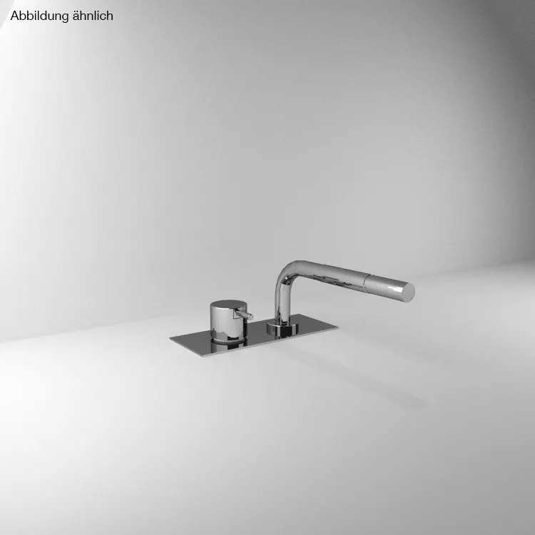 vola BK9B Wannen-Einhebelmischer mit Brause für Wannenrand, Hebel:25mm, chrom-BK9B-16