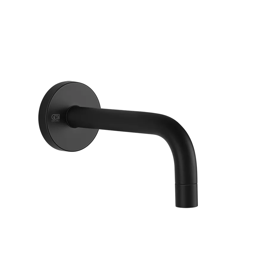 Gessi VIA TORTONA Waschtisch-Auslauf für separaten Einhebelmischer oder Sensor zur Wandmontage, Ausladung: 166mm, 1/2 Anschluss, schwarz matt - 38780299 Gessi VIA TORTONA Waschtisch-Auslauf für separaten Einhebelmischer oder Sensor zur Wandmontage, Ausladung: 166mm, 1/2 Anschluss, schwarz matt - 38780299