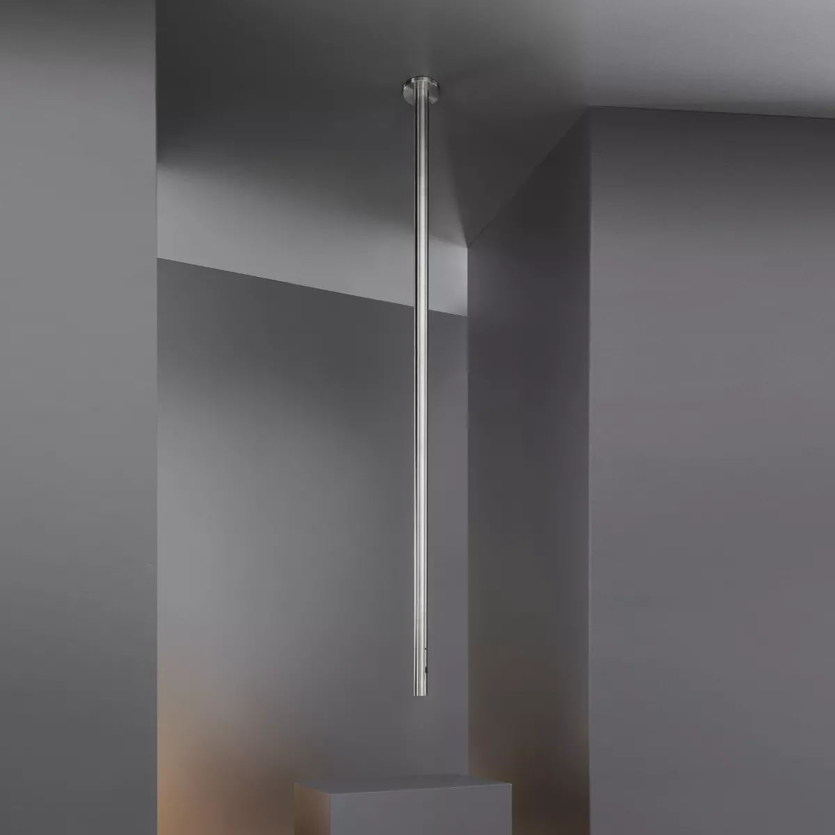 cea MIL 83 berührungsloser Decken-Auslauf mit Remote-Temperaturregulierung, H:1650mm, edelstahl satiniert-MIL083S