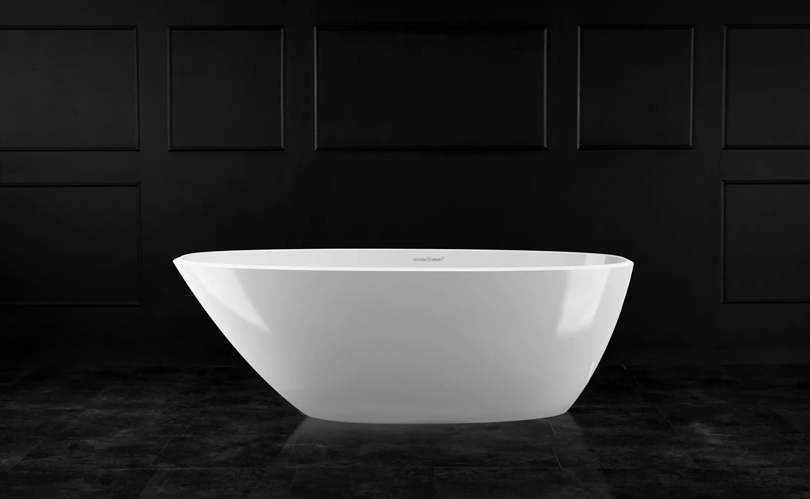 victoria + albert MOZZANO freistehende Badewanne, 169x76x55cm-MO2M-N-SM-NO