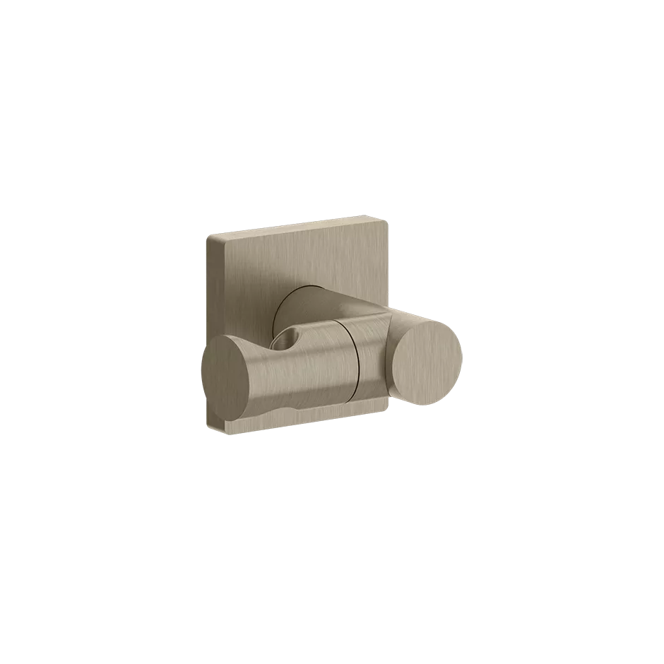 Gessi EMPORIO Verstellbarer Brausehalter zur Wandmontage mit quadratischer Rosette, Finox Optik - 47360149 Gessi EMPORIO Verstellbarer Brausehalter zur Wandmontage mit quadratischer Rosette, Finox Optik - 47360149