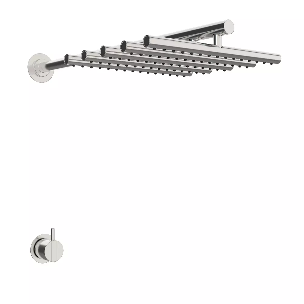 vola 2251 Unterputz-Brause-Einhebelmischer, Wand-Regenbrause 050, Hebel:25mm, chrom-2251-16