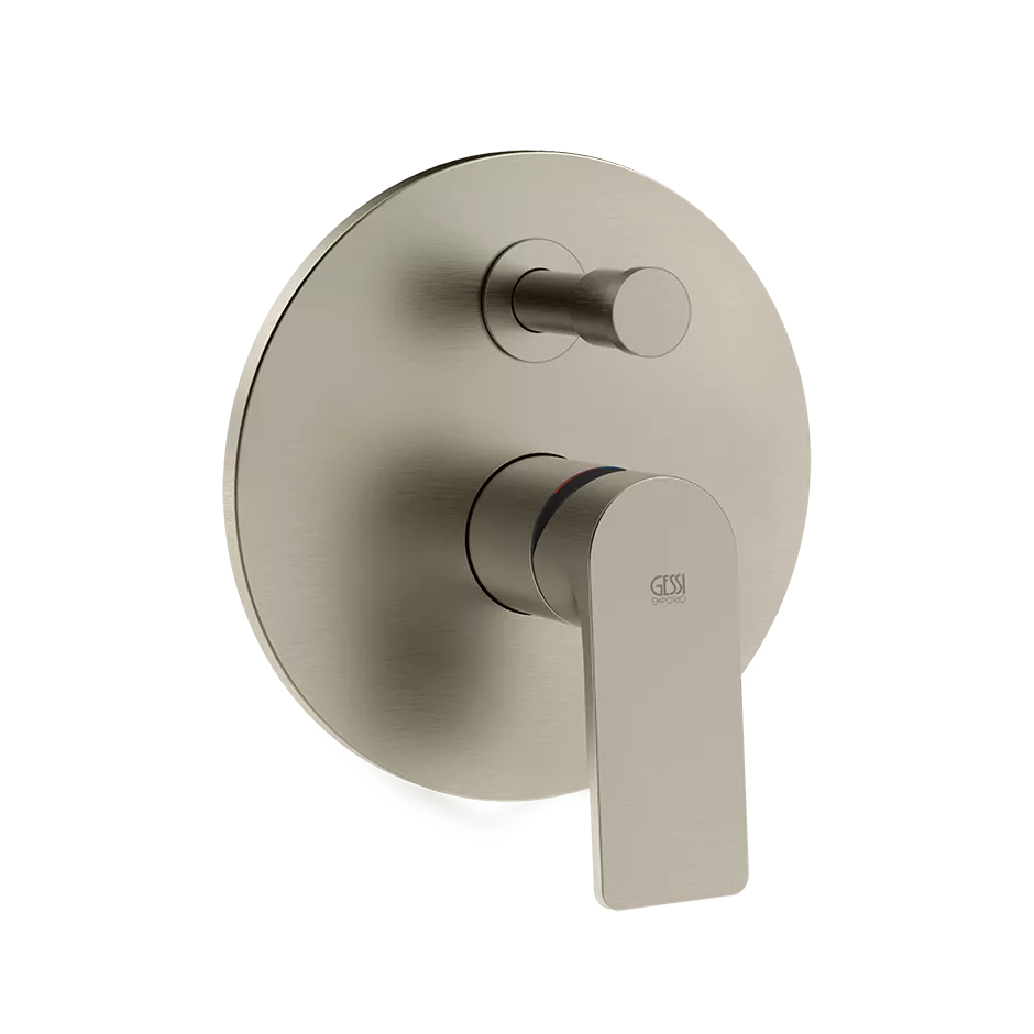 Gessi VIA BIGLI Fertigmontageset für Unterputz-Einhebelmischer für die Dusche/Wanne, mit automatischem 2-Wege-Umsteller zum Ziehen, Durchmesser Kartusche: 35mm, Finox Optik - 62134149 Gessi VIA BIGLI Fertigmontageset für Unterputz-Einhebelmischer für die Dusche/Wanne, mit automatischem 2-Wege-Umsteller zum Ziehen, Durchmesser Kartusche: 35mm, Finox Optik - 62134149
