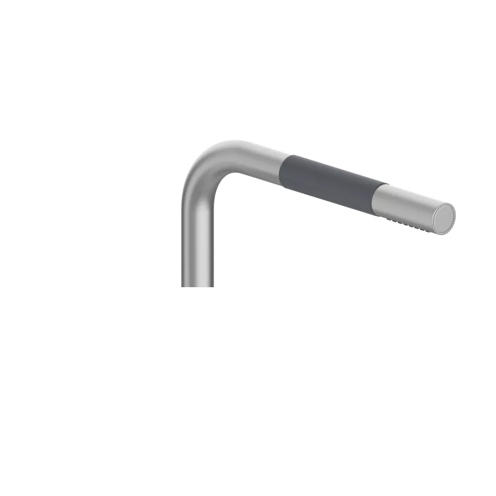 vola T1-S versenkbare Handbrause gebogen, lose ohne Schlauch, edelstahl-T1-S-40