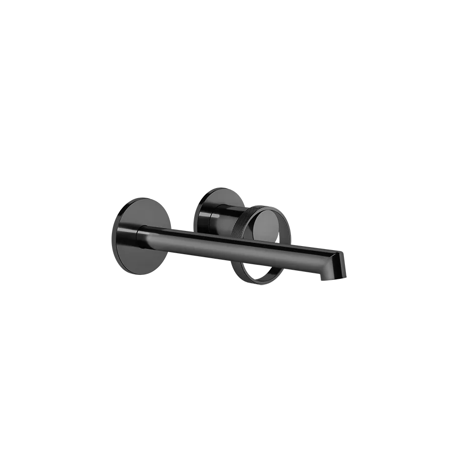 Gessi ANELLO Außenteil für Waschtisch-Einhebelmischer mit Auslauf zur Wandmontage, Ausladung: 175-205mm, mit einzelnen Rosetten 65mm, ohne Ablaufgarnitur, metall schwarz PVD - 63383706 Gessi ANELLO Außenteil für Waschtisch-Einhebelmischer mit Auslauf zur Wandmontage, Ausladung: 175-205mm, mit einzelnen Rosetten 65mm, ohne Ablaufgarnitur, metall schwarz PVD - 63383706