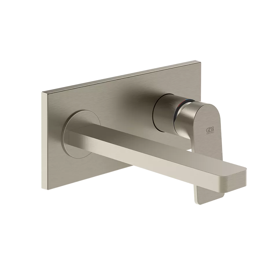 Gessi VIA BIGLI Fertigmontageset für Waschtisch-Einhebelmischer mit Auslauf zur Wandmontage, Ausladung: 206mm, ohne Ablaufgarnitur, Finox Optik - 62088149 Gessi VIA BIGLI Fertigmontageset für Waschtisch-Einhebelmischer mit Auslauf zur Wandmontage, Ausladung: 206mm, ohne Ablaufgarnitur, Finox Optik - 62088149
